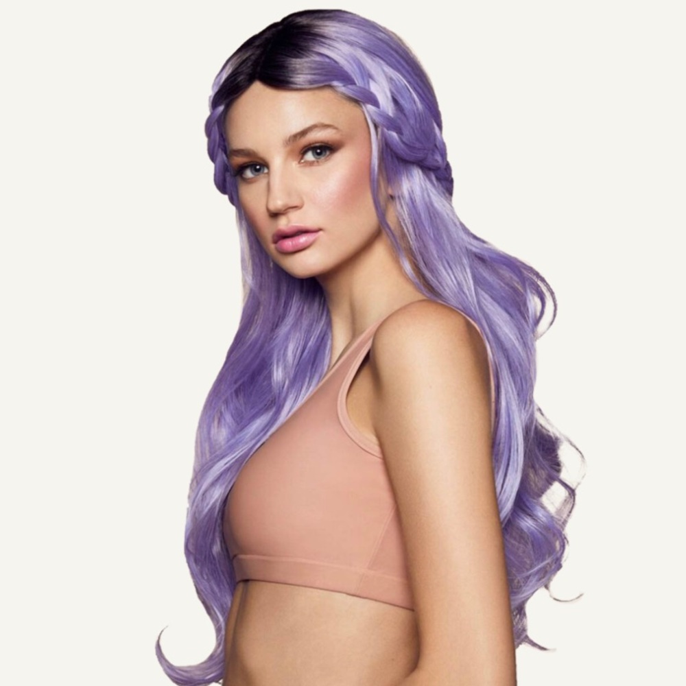 INSERT NAME HERE “Hi, I’m Keke” Lavender Wig